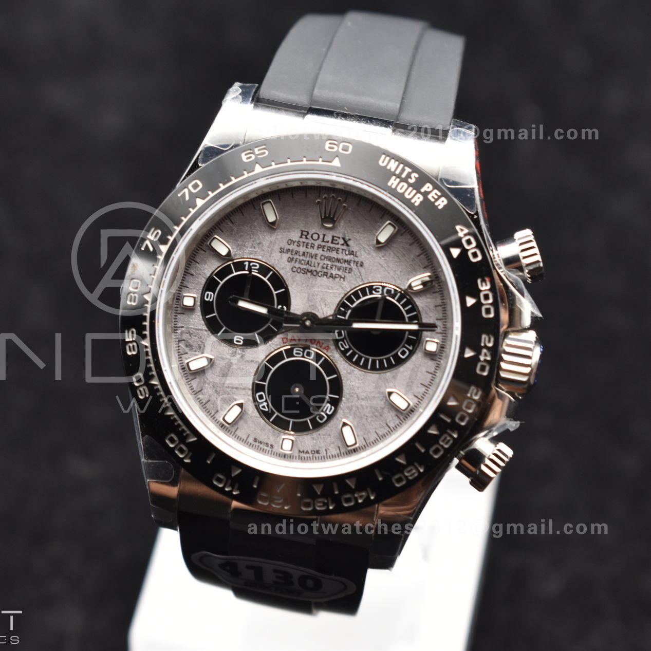 Daytona 116519 QF 1:1 Best Edition Gray Dial on Oysterflex Rubber Strap SA4130